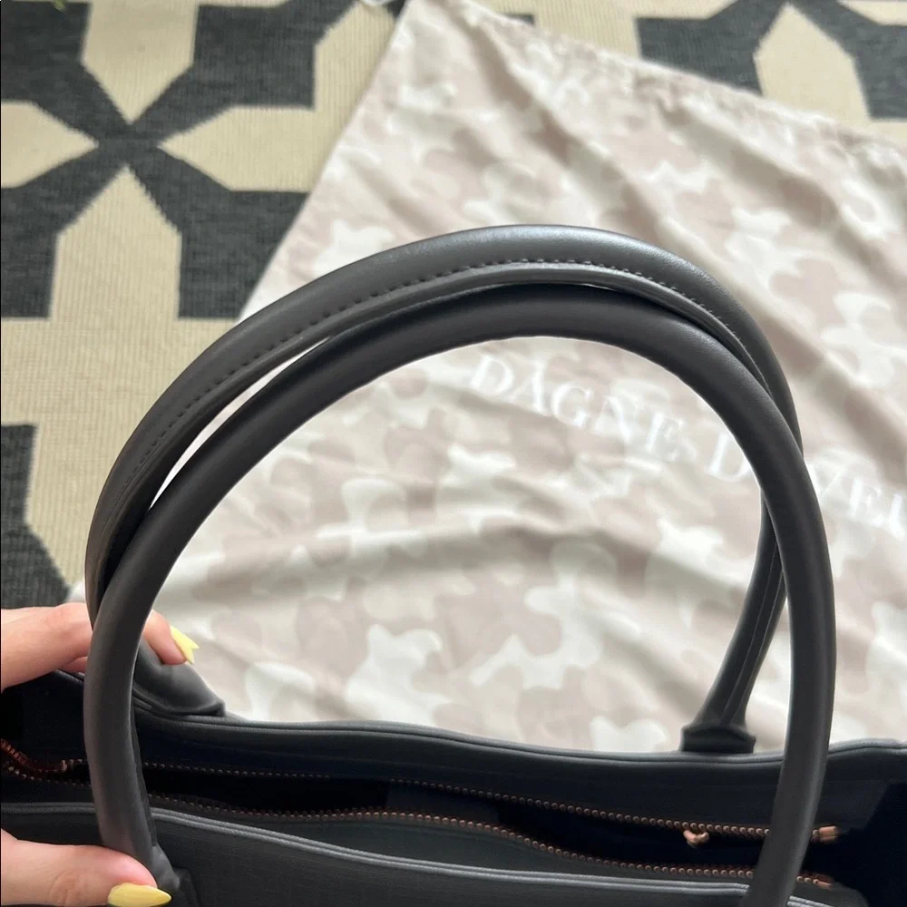 Dagne Dover Graphite Grey Signature Tote Bag